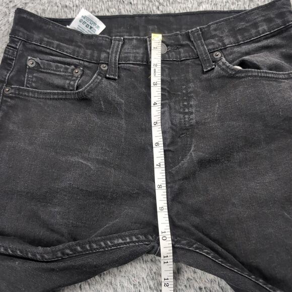 Levis 512 Jeans Men 30x29 Black Slim Tapered Stretch Denim Casual Chore Work - Picture 6 of 9